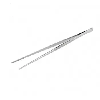 Pastry Chef's Boutique 1694 Long Straight Chef's Tong - 11.8'' Chef's Plating Tools