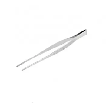 Pastry Chef's Boutique 1696 Long Straight Chef's Tong - 8'' Chef's Plating Tools