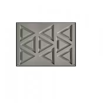 Pavoni Decoration Silicone Mold TRIANGOLO - GG008 - 9 Indents - 120 x 10 X 10mm - Vol: 40 ml