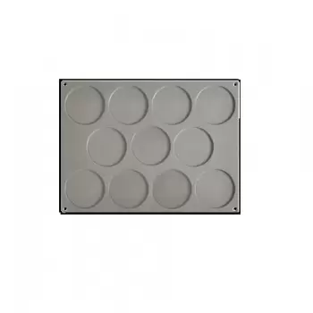 Pavoni GG004 Pavoni Decoration Silicone Mold DISCO PICCOLO - GG004 - 11 Indents - mm Ø 90 X 3,5 mm -Vol: 22 ml Decoration Sil...