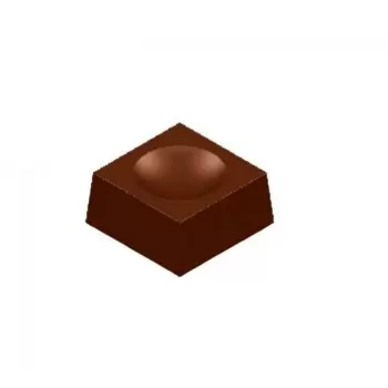Chocolate World CW1647 Polycarbonate Base for Globe (CW 1648) Chocolate Mold - 26 x 26 x 12 mm - 9gr - 3x8 Cavity - 275x135x2...