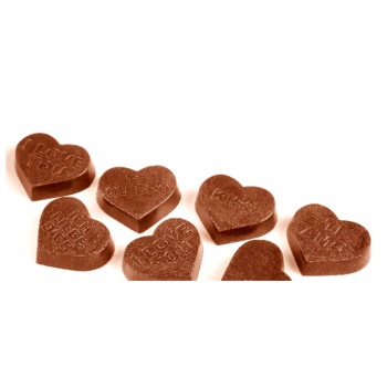 Chocolate World CW1658 Polycarbonate Valentine's Heart Chocolate Molds - 7 Figure Hearts - 26 x 30 x 7 mm - 4gr - 3x7 Cavity ...