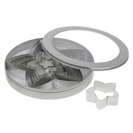 Ateco 7808 Ateco Star Stainless Steel Cookie Cutter Set - Set of 10 pcs Stainless Steel Cookie Cutters