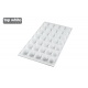 Silikomart 36.221.87.0065 Silikomart Professional Silicone Mold Micro Dome 5 - Ø26 x 14,75 mm - 5 ml - 35 Cavity Micro Silico...