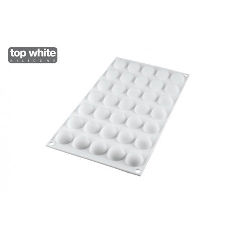 Silikomart Professional Silicone Mold Micro Dome 5 - Ø26 x 14,75 mm - 5 ml - 35 Cavity Silikomart Professional Silicone Mold Micro Dome 5 - Ø26 x 14,75 mm - 5 ml - 35 Cavity