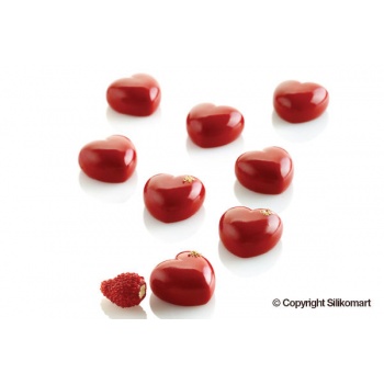 Silikomart 36.227.87.0065 Silikomart Professional Silicone Mold Micro Love 5 - 26,5 x 25 x 13,75 - 5 ml - 35 Cavity Micro Sil...