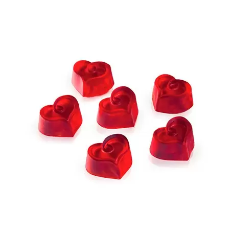 Martellato MA1962 Polycarbonate Chocolate Molds - Hearts 31x27x14mm - 30 Cavity Valentine's Molds