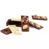 Martellato MA2007 Polycarbonate Chocolate Mold - Chocolate Mini Bars - 12 pcs 74x33 h5mm -13 gr approx Bars & Napolitains Molds