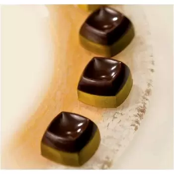 Martellato MA1982 Polycarbonate Chocolate Praline Mold - 28 pcs 28mmx28mm h16mm - 11 gr approx Modern Shaped Molds