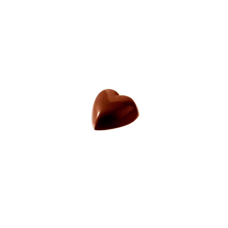 Chocolate World CW2143 Polycarbonate Small Heart Chocolate Mold - 2