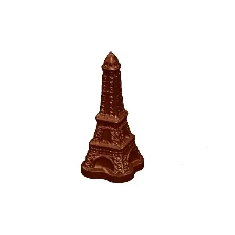 Chocolate World CW2379 Polycarbonate French Eiffel Tower Chocolate Mold - 30 x 60 x 15 mm - 5.7gr - 2x6 Cavity - Double Mold ...