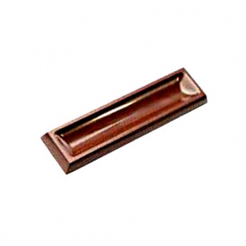 Chocolate World CW2430 Polycarbonate Long Bar with Deep Indentation - 82.50 x 22.5 x 6.50 mm - 7.7gr - 3x6 Cavity - 275x175x2...