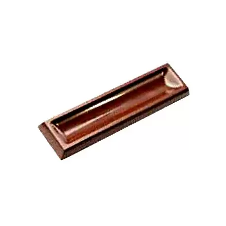 Chocolate World CW2430 Polycarbonate Long Bar with Deep Indentation - 82.50 x 22.5 x 6.50 mm - 7.7gr - 3x6 Cavity - 275x175x2...