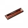 Polycarbonate Chocolate Long Bar Mold with Deep Indentation - 82.50 x 22.5 x 6.50 mm - 7.7gr - 3x6 Cavity