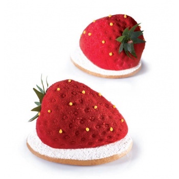 Pavoflex - TUTTIFRUTTI  FRAGOLA STRAWBERRY - 30mmx40mm - 20 Cavity -  Ø 71 x 54 x 46 mm H Vol:  90 ml