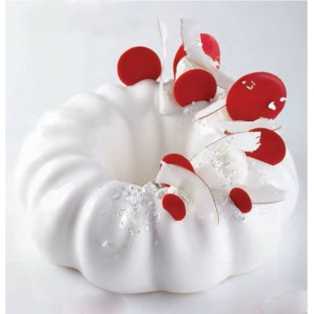Pavoni KE018 Pavoni Silicone Entremets Mold -QUEEN - KE018 - mm Ø 180 x 57 H - Vol: 1 000 ml Pavoni Entremet Mold