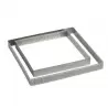Pavoni XF191920 Microperforated Stainless Steel Square Tart Ring Height: 3/4'', 7.6''x7.6'' Square Tarts Rings