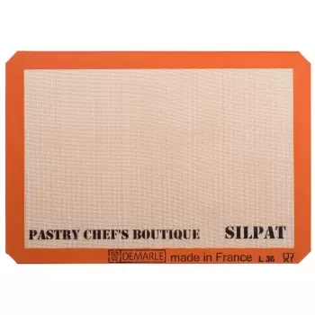 Sasa Demarle AE495345-01 Sasa Demarle Silpat Premium Silicone Liner US Big Sheet Pan Size (2/3 Sheet Pan), 13.58’’x 19.5’’ fo...