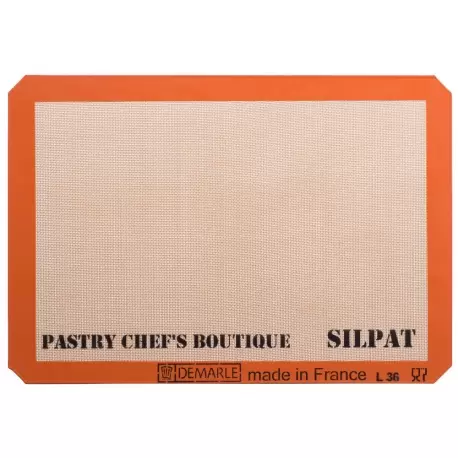 Sasa Demarle AE495345-01 Sasa Demarle Silpat Premium Silicone Liner US Big Sheet Pan Size (2/3 Sheet Pan), 13.58’’x 19.5’’ fo...