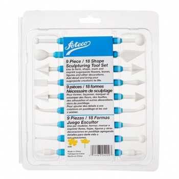 Ateco 4200 Ateco 9 pcs Sculpturing Tool Set Sugarpaste Modeling tools