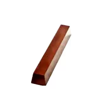 Chocolate World CW1000L37 Magnetic Polycarbonate Modern Straight Rectangular Bar Chocolate Mold - 80 x 12.8 x 10 mm - 11gr - ...