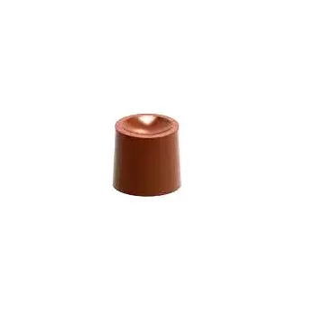 Chocolate World CW1694 Polycarbonate Cylinder Indent Chocolate Mold - 22.5 x 22.5 x 20 mm - 9gr - 4x8 Cavity - 275x135x24mm M...