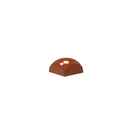 Chocolate World CW1865 Polycarbonate Square Sphere by Alexandre Bourdeaux Chocolate Mold - 25.5 x 25.5 x 15 mm - 9gr - 3x8 Ca...