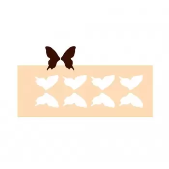 Rubber Chocolate chablons - Big Butterflies - 4 Indents