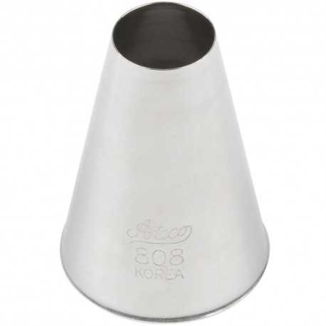 Ateco 808 Ateco 808 - Plain Pastry Tip .63'' Opening Diameter- Stainless Steel Plain Opening Pastry Tips