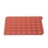 Silikomart MAC03 Silikomart Heart Macarons Silicone Mat - 300 x 400 x 1,5 mm - 42 Indents - Mac Size: 1.53''x1.37'' Macarons ...
