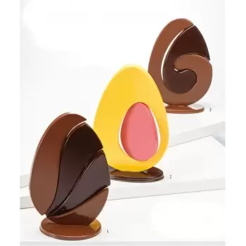 Martellato 20UB100 Thermoformed Chocolate PUZZLE EGGS - 3 differents sets - Thermoformed Chocolate Molds