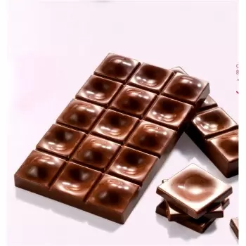 Martellato MA1914 Polycarbonate Chocolate Single Bar Mold - 8 pcs 100 x 26 h 16mm - 30gr Tablets Molds
