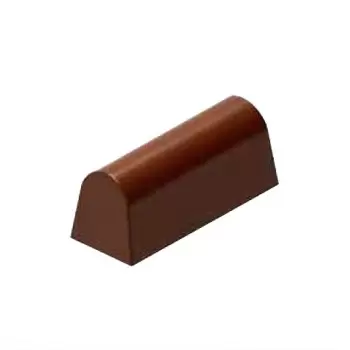 Chocolat Form CF0614 Polycarbonate Chocolate Mold 40 x 15.50 x 16 mm - 2x8 Cavity - 9gr Modern Shaped Molds