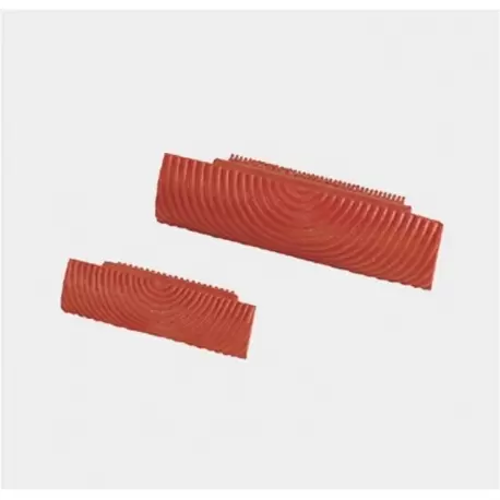 De Buyer 0405.10 De Buyer Fauboix Wood Pattern Rubber Comb - 15cm - 6''' Ruler and Pastry Combs