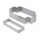 De Buyer 3943.91 De Buyer Rectangular Tartlet Pastry Cutter - for 11.5cm x 4cm rectangular tartlet rings Finger & Individual ...