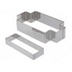 De Buyer Rectangular Tartlet Pastry Cutter - for 11.5cm x 4cm rectangular tartlet rings