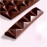 Martellato MA1915 Polycarbonate Chocolate Pyramid Single Bar Mold - 8 pcs 123x27 h12mm - 30gr Tablets Molds