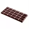 Polycarbonate Break Apart Tablet Chocolate Mold - 155 x 77 x 9 mm - 108 gr - 1x3 Cavity - 275x175x24 mm
