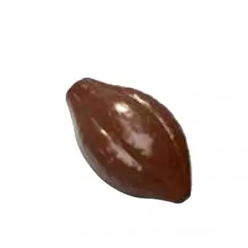 Chocolat Form CF0104 Polycarbonate Chocolate Mold Mini Cabosse cocao cocoa pod - 30.34x17.27x8.69 mm - 2.7gr - 32 cav - 175x2...