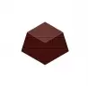 Chocolate World CW1630 Polycarbonate Square Chocolate Mold - 26 x 26 x 18.5 mm - 12gr - 3x8 Cavity - 275x135x24mm Modern Shap...