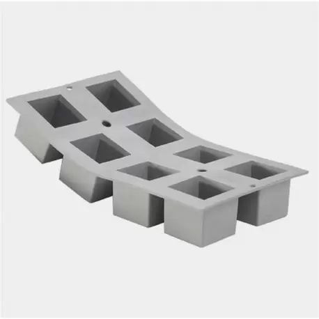 De Buyer 1836.01 De Buyer Elastomoule Silicone Mold - Cubes 8 Cavity - 5x5x5 cm - 30 x 17 cm De Buyer Flexible Molds