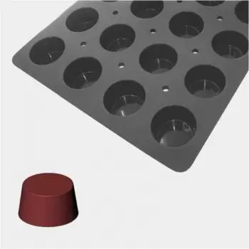 De Buyer 1710.60 De Buyer MOUL FLEX PRO Silicone Molds - Muffins Cupcakes Molds - ? 7 cm x 4cm - 60cm x 40cm - 24 Cavity De B...