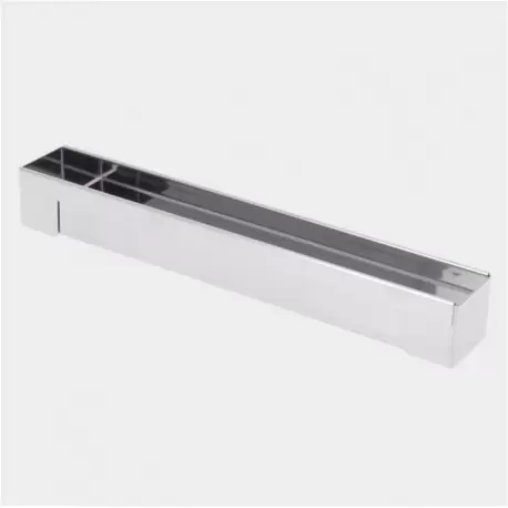 De Buyer 3205.04 De Buyer Stainless Steel Insert Log Mold with removable ends - Square Insert - 30 x 4.4 x 4 cm Log Molds