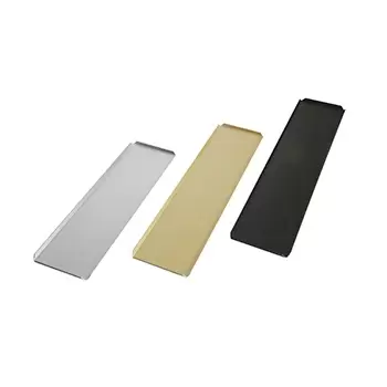 Chocolate World SIL9046 Black Long Rectangle Plastic Display Tray for Chocolates - 100 x 500 mm Display for Chocolates