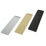 Black Long Rectangle Plastic Display Tray for Chocolates - 100 x 500 mm