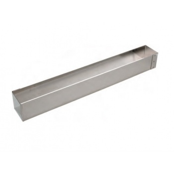 Pastry Chef's Boutique M07195 Stainless Steel Square Long Frame for Logs - 57 x 7 x 7 cm Log Molds