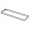 Pastry Chef's Boutique M6511 Stainless Steel Rectanglee Perforated Tart Ring 24 x 8 cm - 2 cm High Rectangle Tart Rings