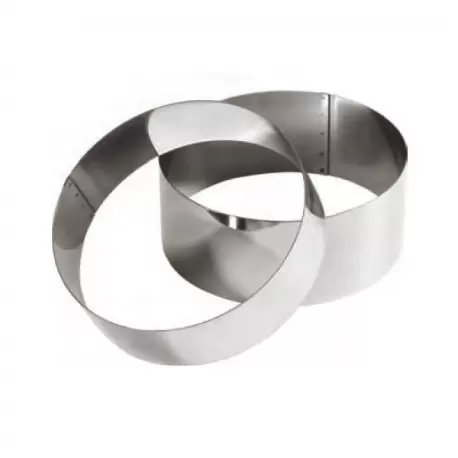 Pastry Chef's Boutique M06860 Special Wedding Cake Stainless Steel High Cake Ring - 8 cm High - Ø 14 cm - Extra High Wedding ...