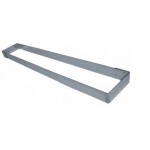 Stainless Steel Long Rectangle Tart Frame 57 x 9 x 2.5cm
