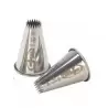 Pastry Chef's Boutique M02963 Stainless Steel Petit Fours French Star Pastry Tips - 16 Teeths Fine Open Star (Petits Fours) P...
